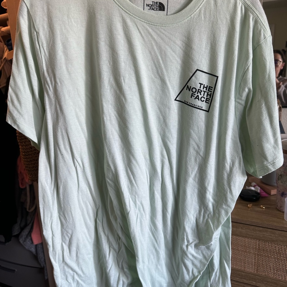 The North Face Mint Green Short Sleeve Tee Relaxed Fit